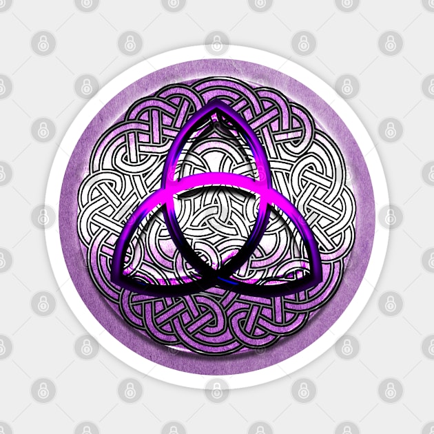 Purple triquetra Magnet by Sinmara